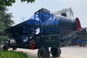 China 50m3 Per Hour Mobile Drum YHZG50 Concrete Batching Plant wholesale