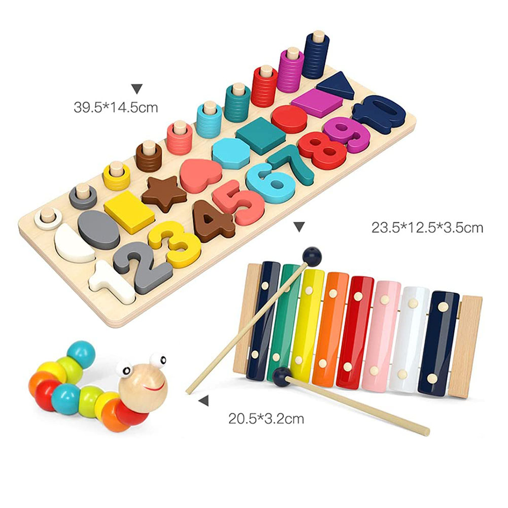 Children's Toy Digital Puzzle Blocks Hammering Pounding Hand Playing Montessori Toys Education Baby Fiddle Multifunctional Piano