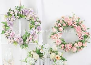 China 15'' Hanging Artificial Flower Wreaths On Door OEM ODM wholesale