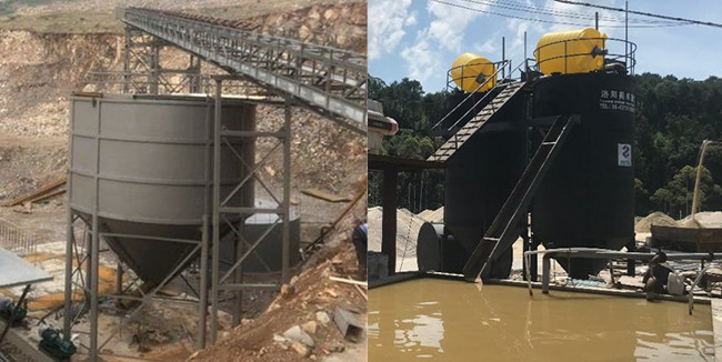 High Efficiency Deep Cone Thickener , Clay Thickener Sedimentation Tank Recycle