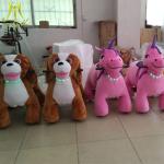 Hansel amusement coin operated game kiddy walking stuffed animal rides