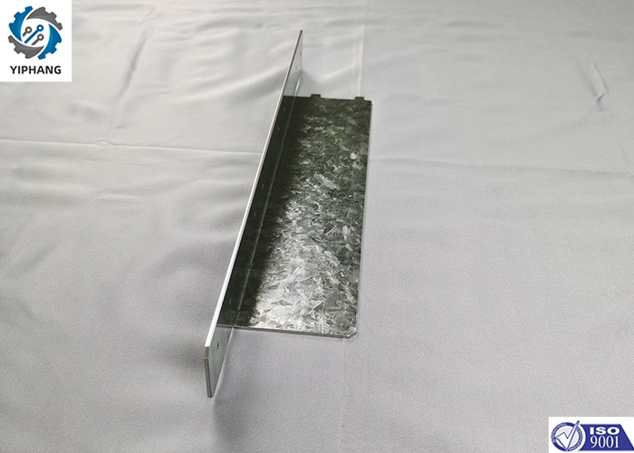 Galvanized Plate L Shaped Bracket Precision Sheet Metal Fabrication 12x4x5 Inch