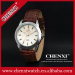 Top Quality Genuine Leather Watch 005A6D Hot Sale Stainless Steel Caseback