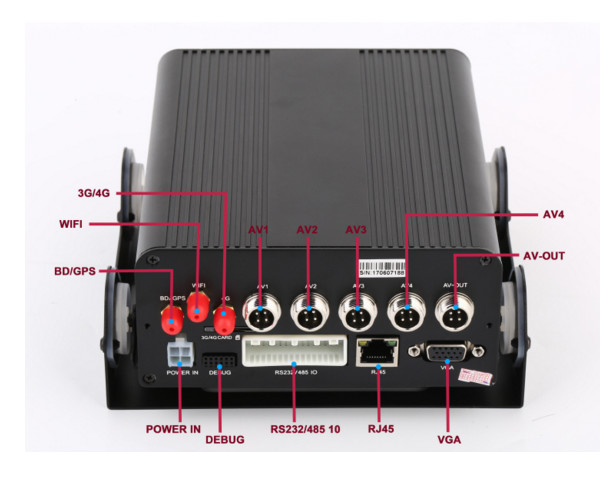 4CH 720P Volkswagen Car Video Recorder Support Mobile Phone APP to View