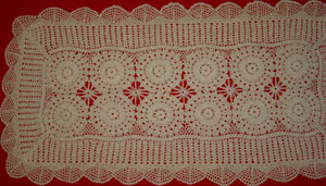 christmas tablecloths cotton and linen, Tablemat, Corcheted Lace Table linen, Tablecloth