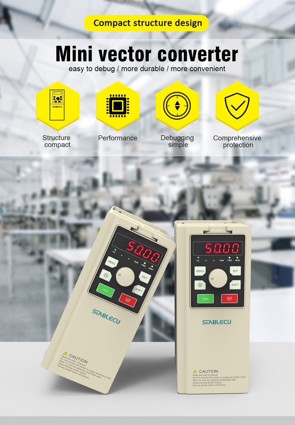 3700W 3 Phase Frequency Converter , Variable Frequency Controller For AC Motor Driver