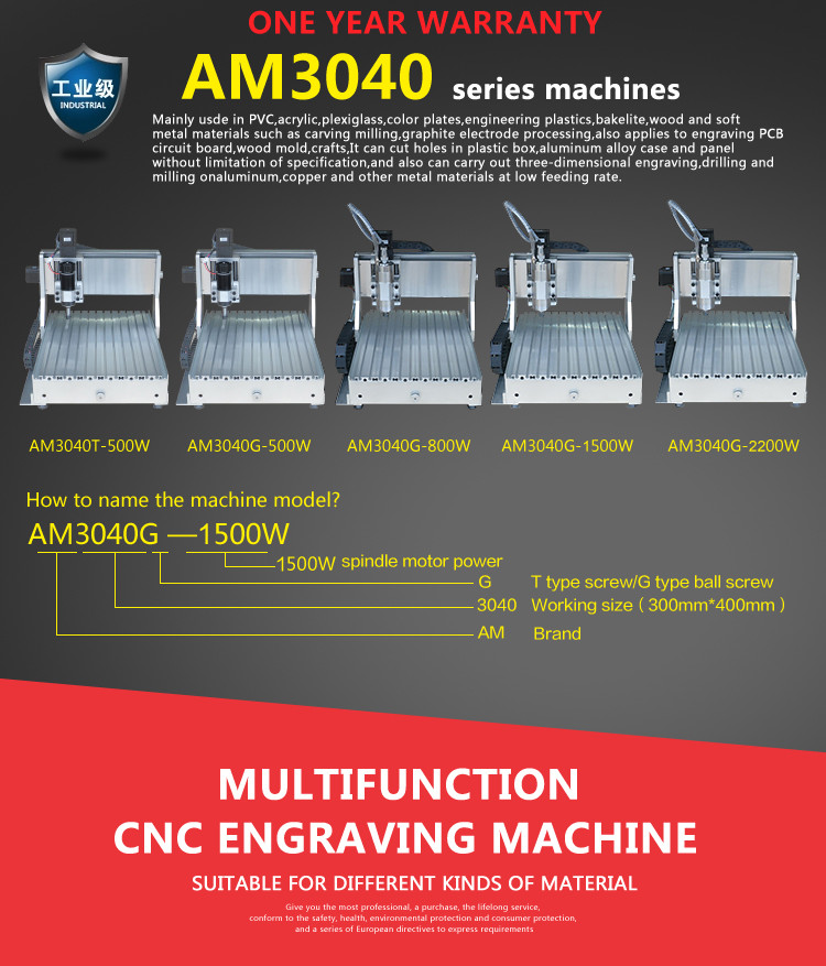 AMAN 3040 mini cnc engraving machine with rotation axis mini table cnc machine 3040 3axis/4axis in wood router