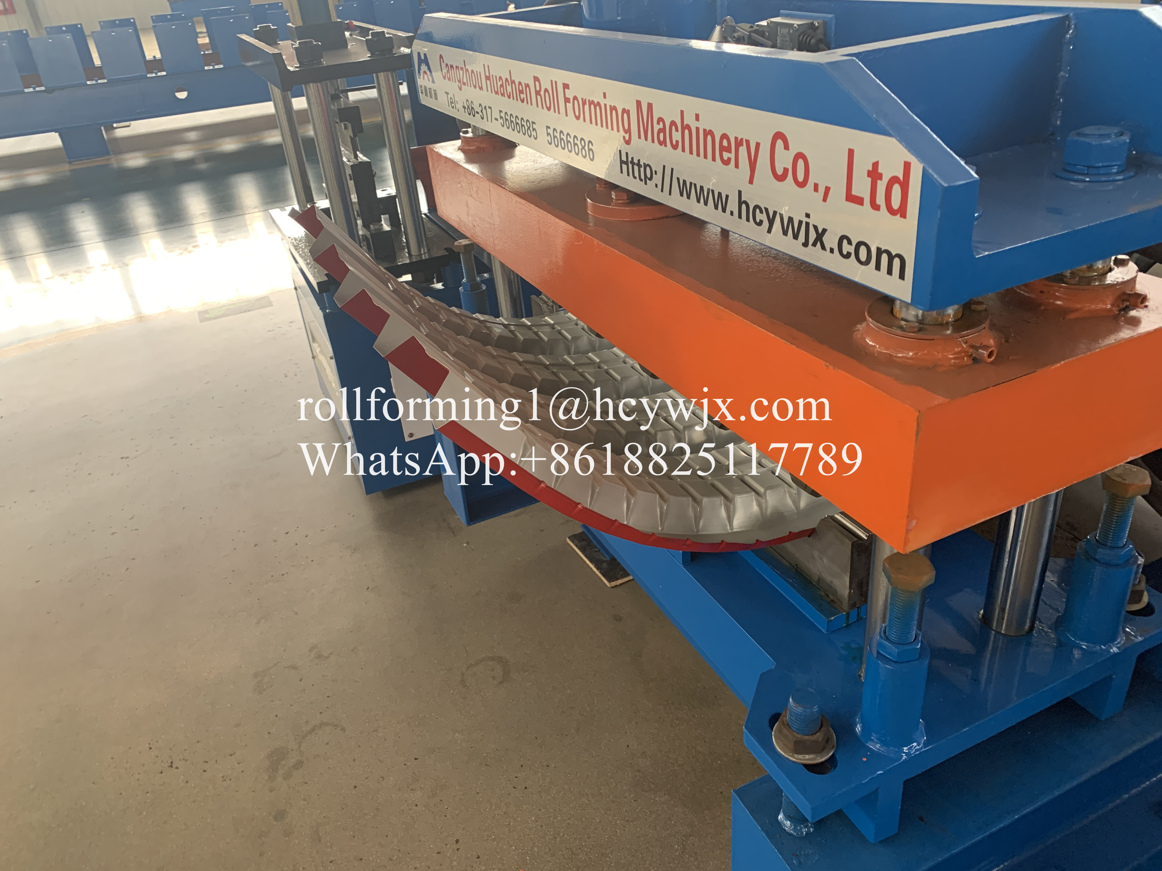 Hydraulic PPGi Steel Roll Forming Machine Curve Edge Banding 2-10m/Min