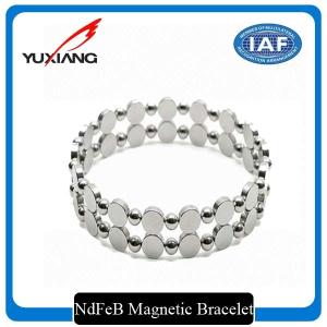 China Metal Expandable Magnetic Therapy Bracelet Fashion NdFeB IOS9001 Certification wholesale