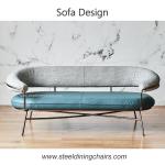Italian Style Living Room Cloth Art 90CM 75CM Single Seater Recliner Sofa