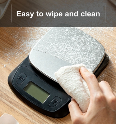 Camry Stainless Steel Smart 5kg/1g Digital Kitchen Balance Touch Button Weighing Scales for Weight Measuring and Balance