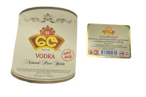 China Waterproof and Heat-resistant Wet Glue Label for Wine Bottles Perfect for Branding wholesale