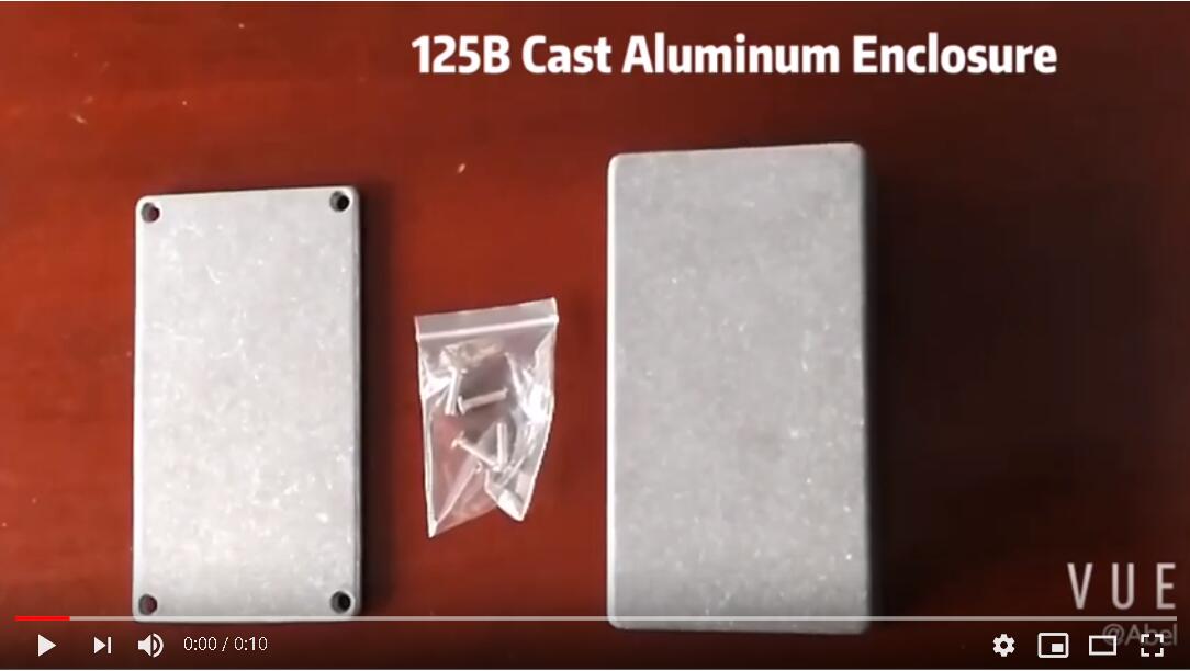 DIY Guitar Pedals Die Cast Aluminum Enclosure Vibra Grinding Surface