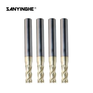 China 4 Flute Solid Carbide Flat End Mill CNC Milling Cutters wholesale