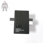 Customised Matt Black Plastic PVC Membership Card 85.5x54x0.76mm