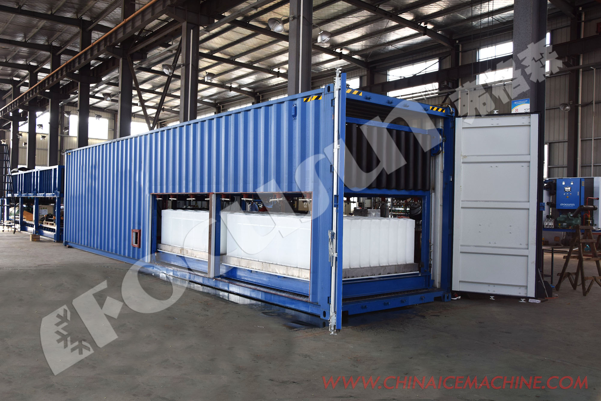 10ton Ice Storage Capacity Focusun Big Ice Block Making Machine for Hotel Industry