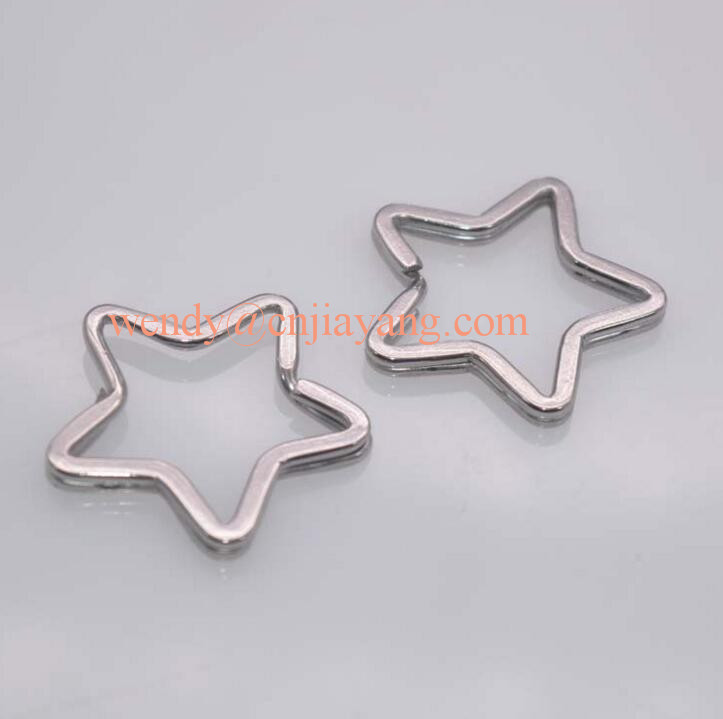 Vaiour types gold color and silver color metal split ring with chains link
