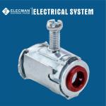 Steel Flexible Conduit Fittings Cable Set Screw MC Connector Snap In