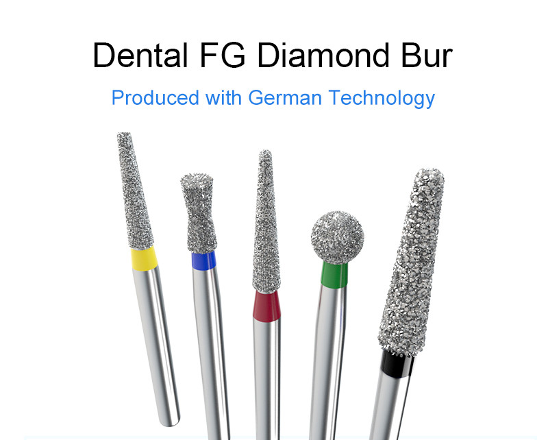 High Speed FG Diamond Bur Dental Flame Shaped Diamond Bur Dental Bit Needle