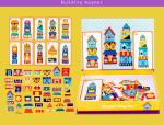 Preschool Magnetic Jigsaw Puzzle Magnet Play Box Building Blocks