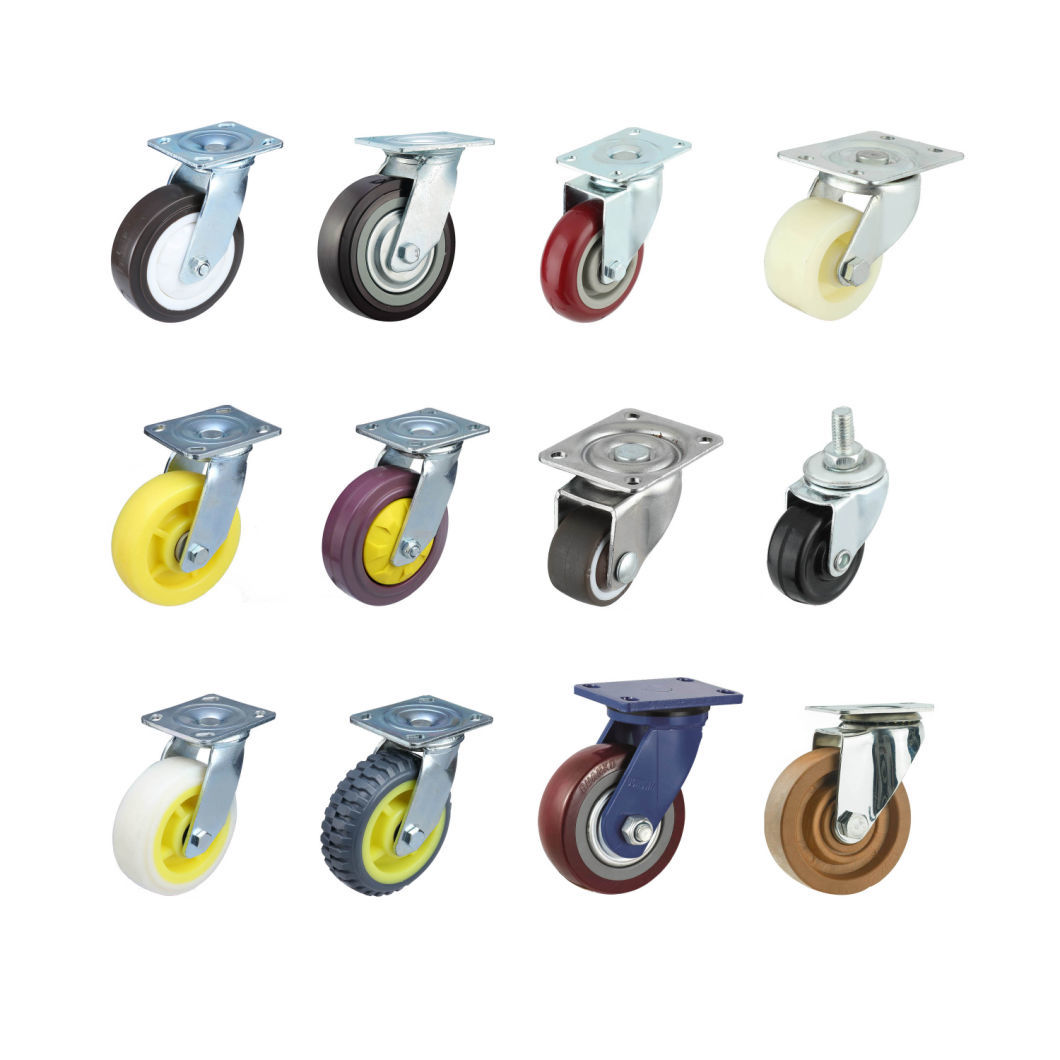 Wholesale 80kg Loading Swivel PU Industrial Caster Wheel