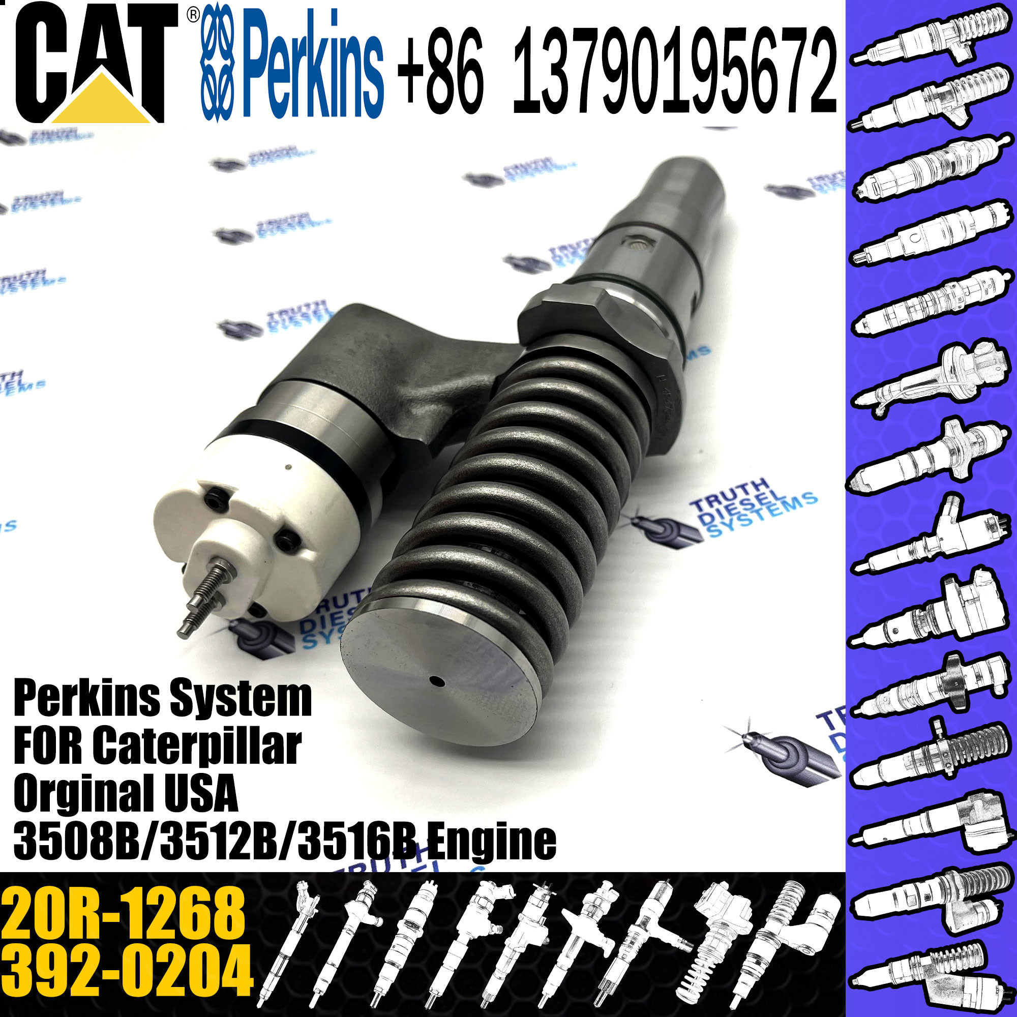High Quality New Diesel Fuel Injector 3920204 20R1268 392-0204 20R-1268