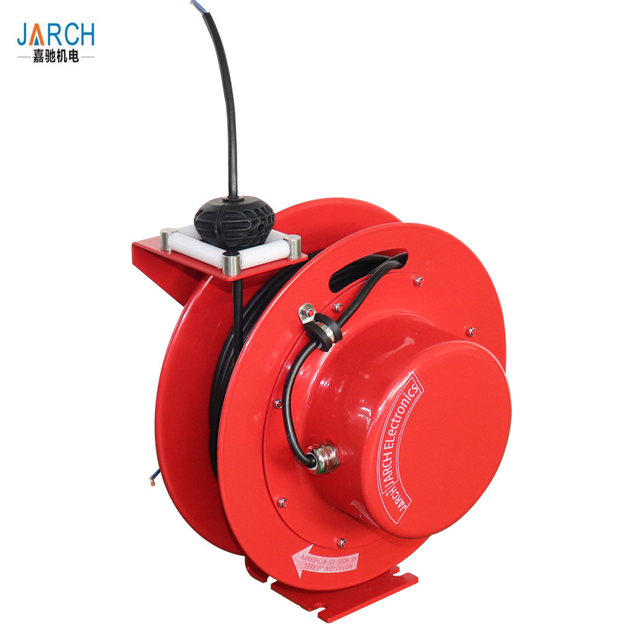 Auto - Rewind Extension Cable Reel Spring Drive For Electric Flat Car / Crane / Forklift hose reel