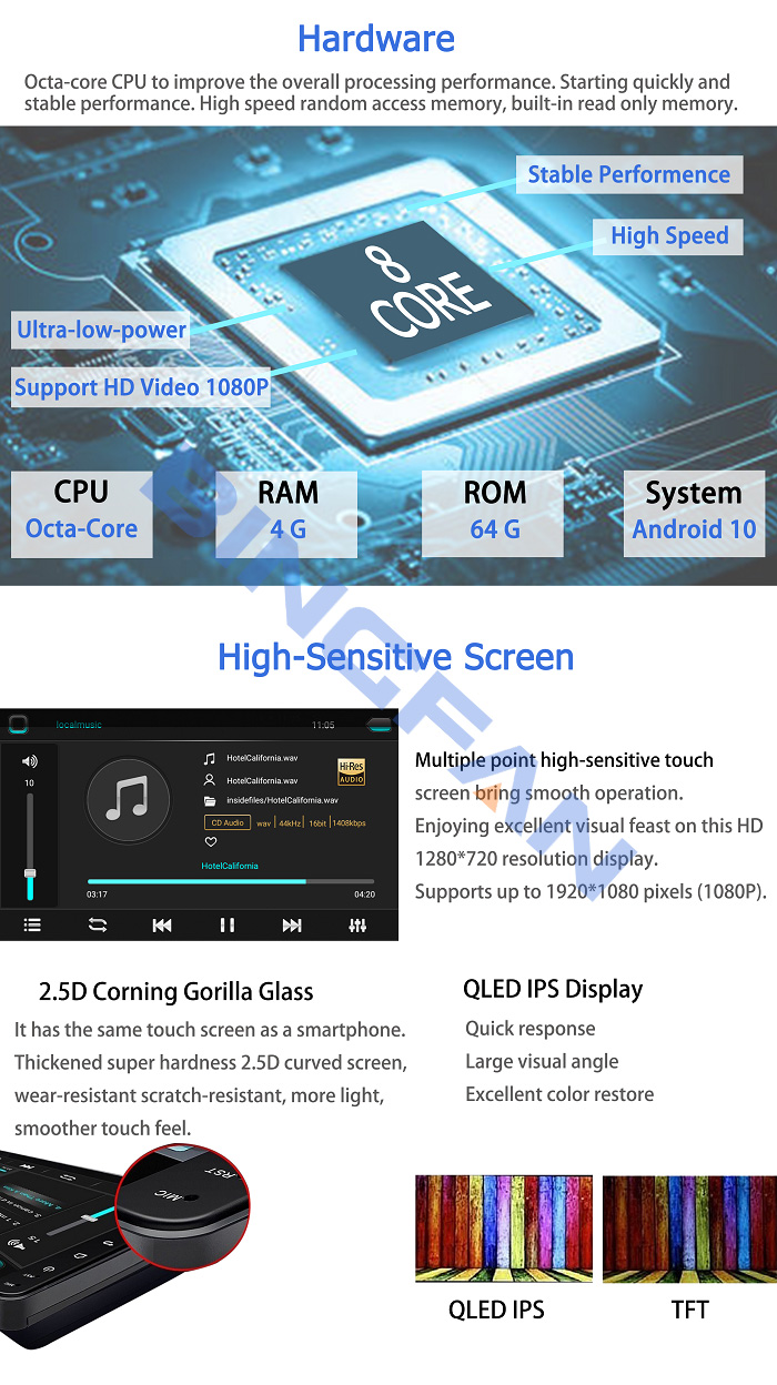 8 Core Car Dvd Player Wifi 10 Inch 2 din IPS Android 10 Car Stereo Car Dvd Monitor For Toyota Vios Yaris 2014 2015 2016