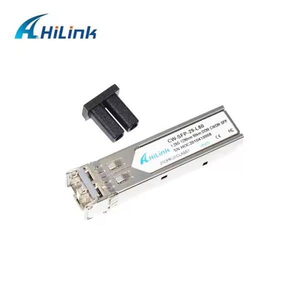 1000BASE-ZX Duplex LC 1.25G 1290nm 80km DOM CWDM SFP Single Mode Transceiver Module