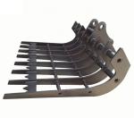 5 Ton Excavator Rake Bucket , 1000mm Width Excavator Land Clearing Rakes