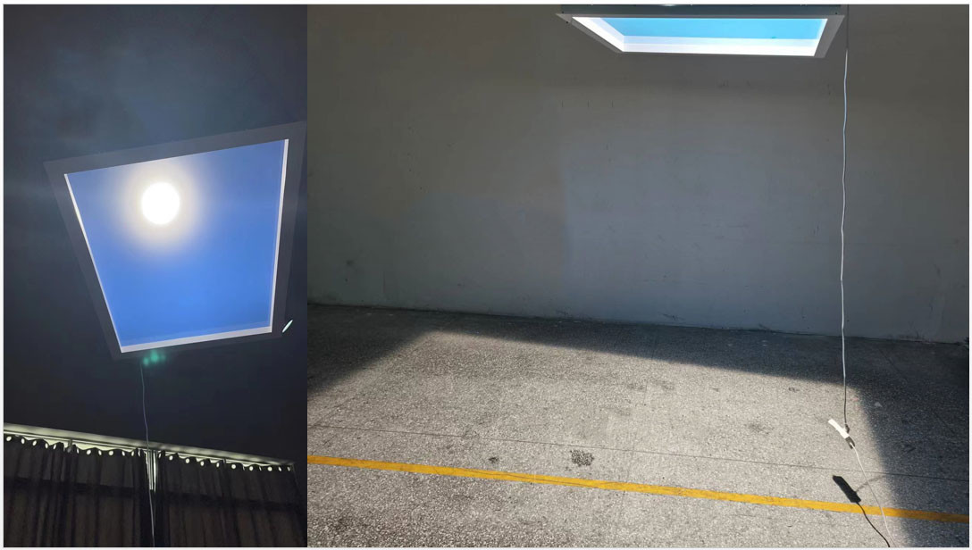 Practical 6500K LED Panel Sky , 60HZ Fake Window With Artificial Sunlight