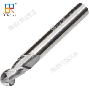 China HRC45 Solid carbide 2flute ball nose AlTiN Coating for metal milling 1mm to 20mm wholesale
