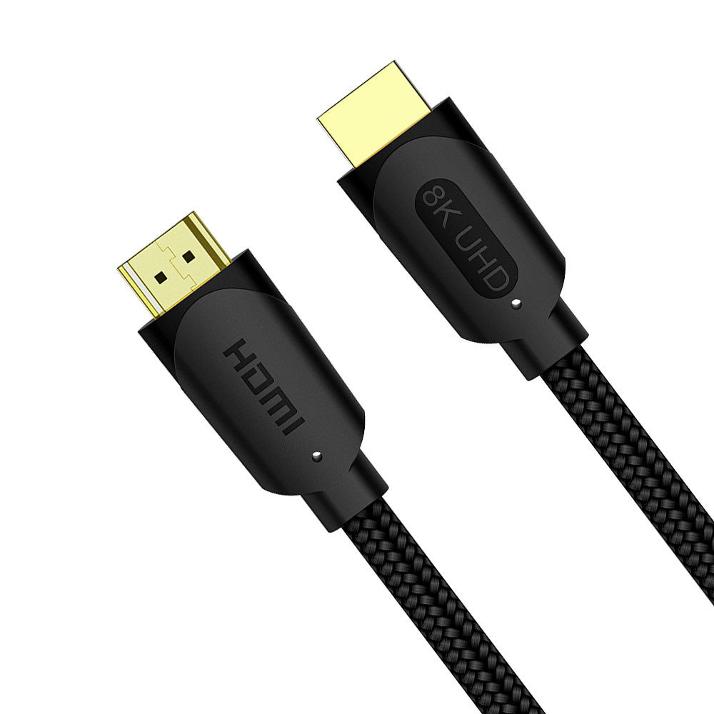 Gold Plated Connectors Premium HDMI Cable Velcro Ties 48Gbps For 4K 60Fps Apple TV