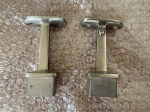 China Durable Square Stainless Steel Balustrade Components , Top Mount Handrail Bracket wholesale