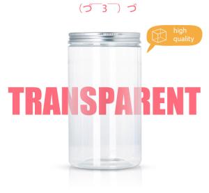 China Food Packaging Food Storage Containers 60ml 120ml 180ml 250ml 500ml 1000ml Clear Plastic Jar With Lid wholesale