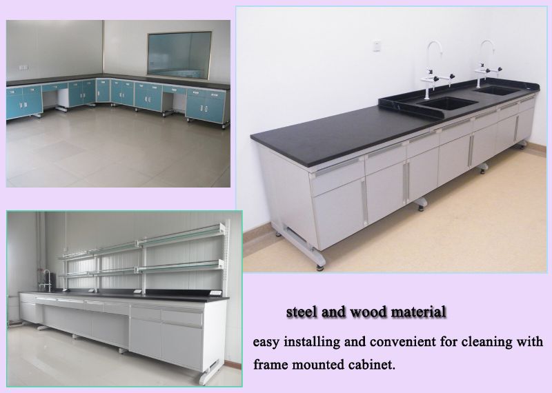 L*1500(D)*850/900(H)mm U Shape Chinese Chemical Lab Desk Furniture Price