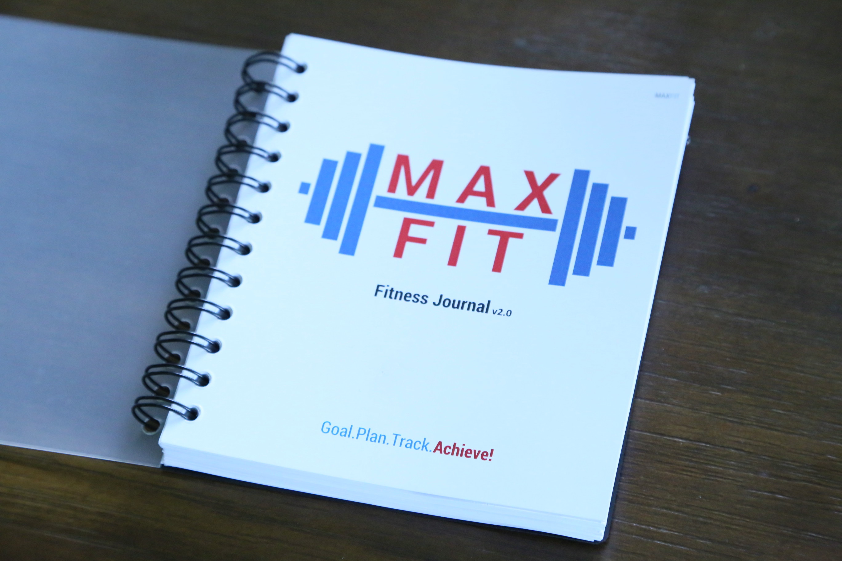 Custom Size Spiral Bound Notebook Multi Functional For Gym Workout Log / Food Journal