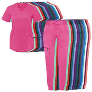 China Woven Fabric Hospital Scrub Suit Custom Logo 3 Pockets wholesale