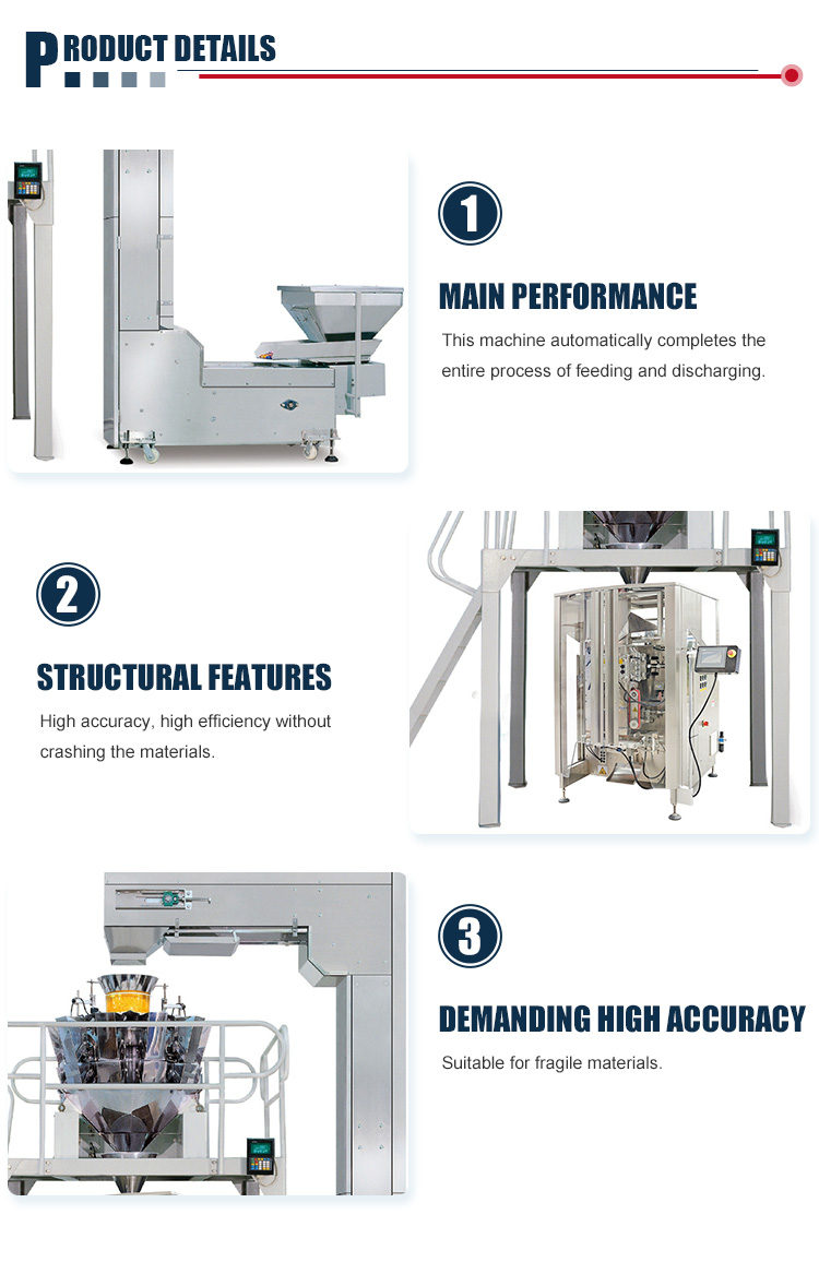 High Accuracy Vertical Form-Fill Auto Bags Pouch Seal Machine For Food Packing