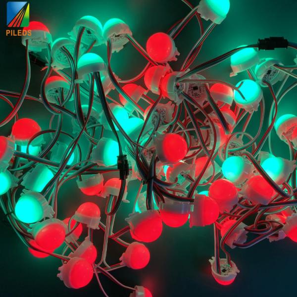 Quality 12V Pixel Outdoor String Ball Lights Digital RGB WS2801 WS2811 for sale