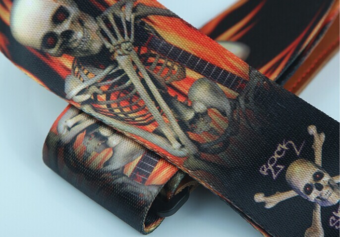 120-180 Cm Classic Personalised Guitar Strap Dye Sublimation Printed Logo