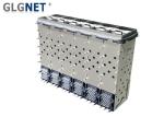 Press Fit 2 x 6 Stacked SFP Cage EMI Gasket Mates With SFP Transceiver
