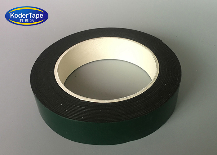 Oil Based Strong Adhesive Green Liner Black EVA Foam Tape Double Sided