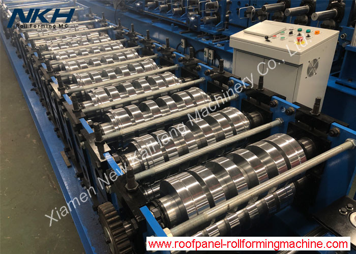 Roller Shutter Door Frame Roll Forming Machine / Steel Profile Making Machine