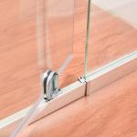 Sliding Frameless Pivot Shower Door 900mm Aluminum Frame