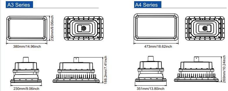 250W 300W 400W Industrial Explosion Proof Light 100W 150W 180W 200W