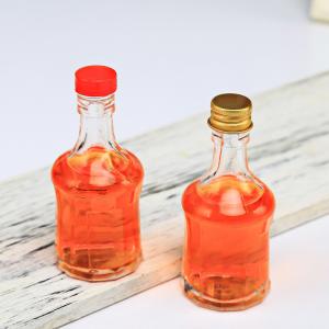 China Carton Packing Empty Round 50ml Wine Bottle With Screw Cap wholesale