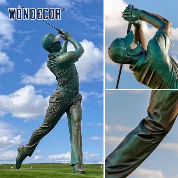 Outdoor Bronze Large Realistic Life Size 3D 2D Letter Sculpture