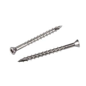China #10x65mm Square Wood Stainless Steel Trim Head Screws wholesale