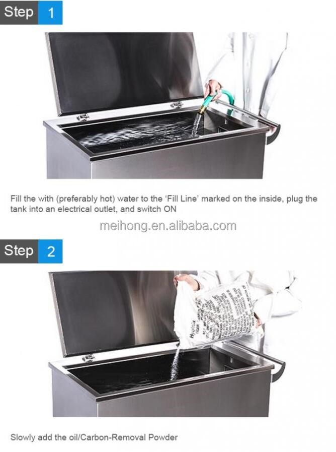 Ultrasonic Heated Soak Tank Stainless Steel Soak Tank Cleaner For Oven Tray